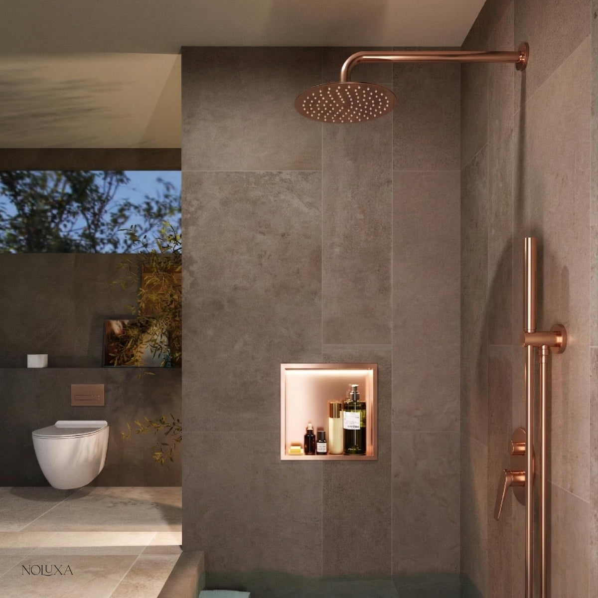 HORNACINA CUADRADA 33X33CM CON LUZ LED SERIE INDIC