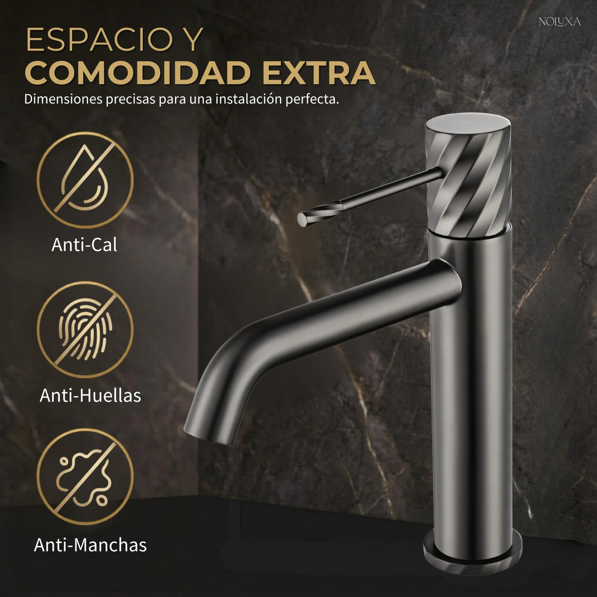 Miscelatore monocomando per lavabo con canna bassa Serie BLESS