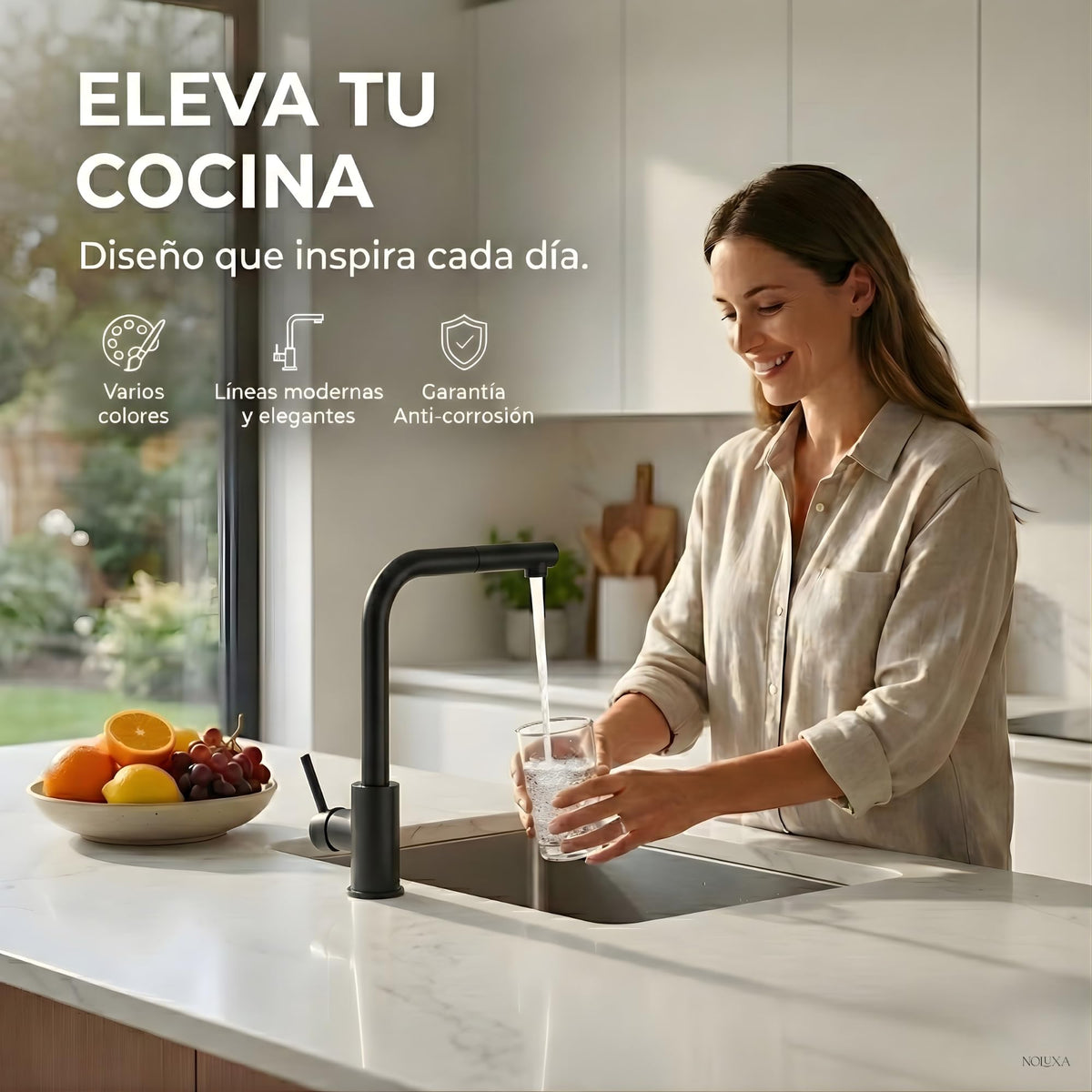 GRIFO DE COCINA EXTRAÍBLE SERIE MALTA