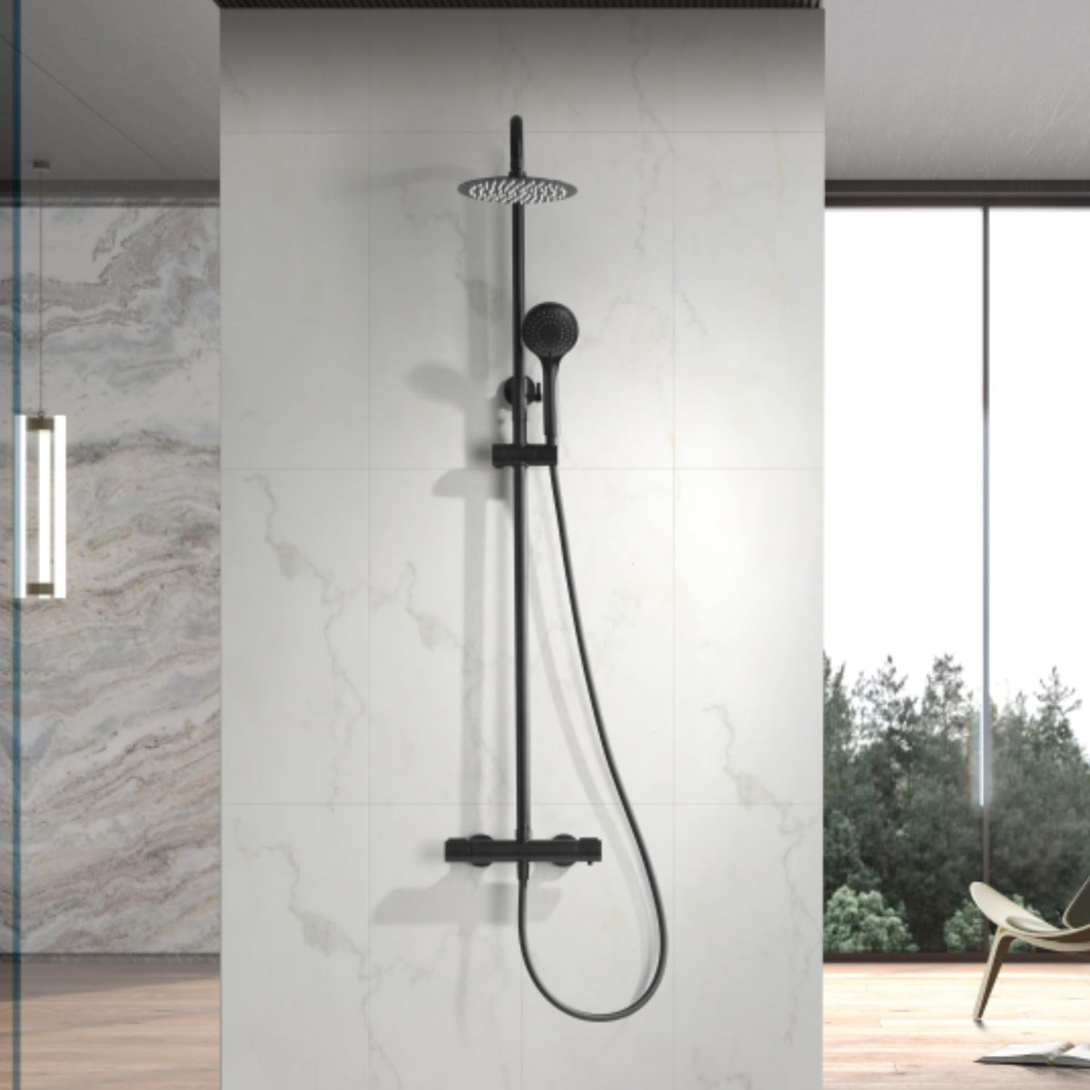 COLUMNA DE DUCHA TERMOSTÁTICA SERIE ECO-KENT