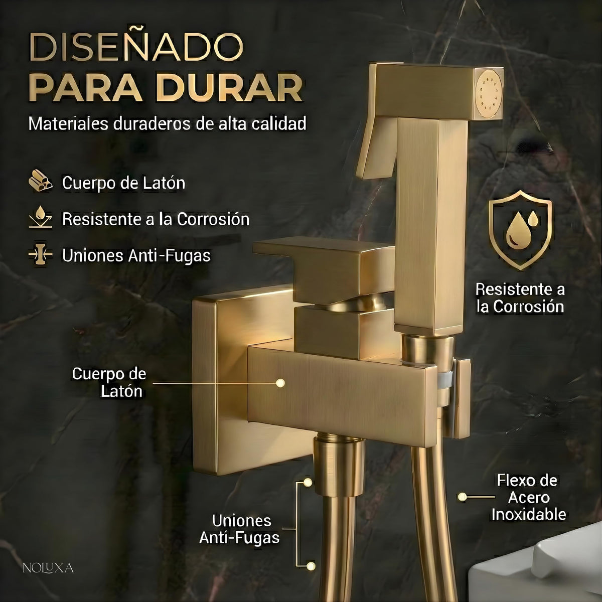 DUCHA HIGIÉNICA EMPOTRADA PARA WC SERIE IRLANDA