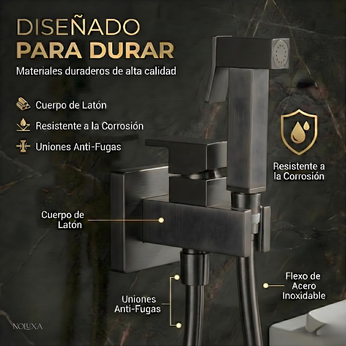 DUCHA HIGIÉNICA EMPOTRADA PARA WC SERIE IRLANDA