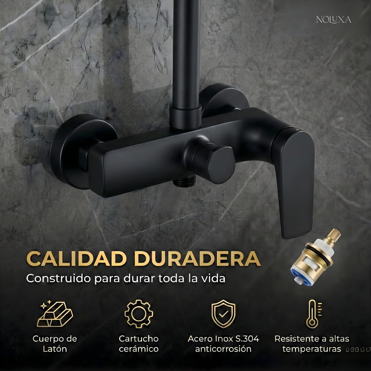 COLUMNA DE DUCHA MONOMANDO SERIE DELOS
