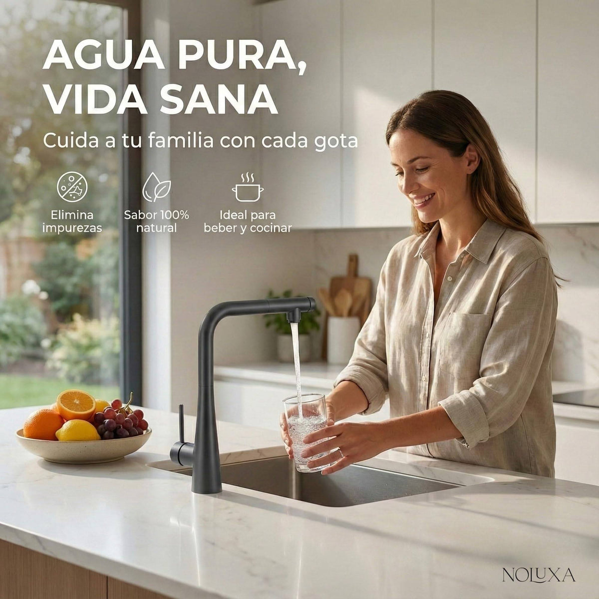 GRIFO DE COCINA OSMOSIS EXTRAÍBLE SERIE SPLIT