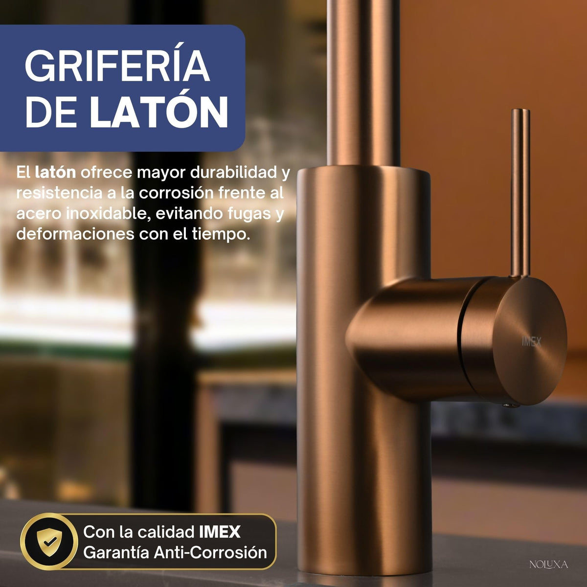 GRIFO DE COCINA EXTRAÍBLE CON DIFUSOR SERIE OPORTO