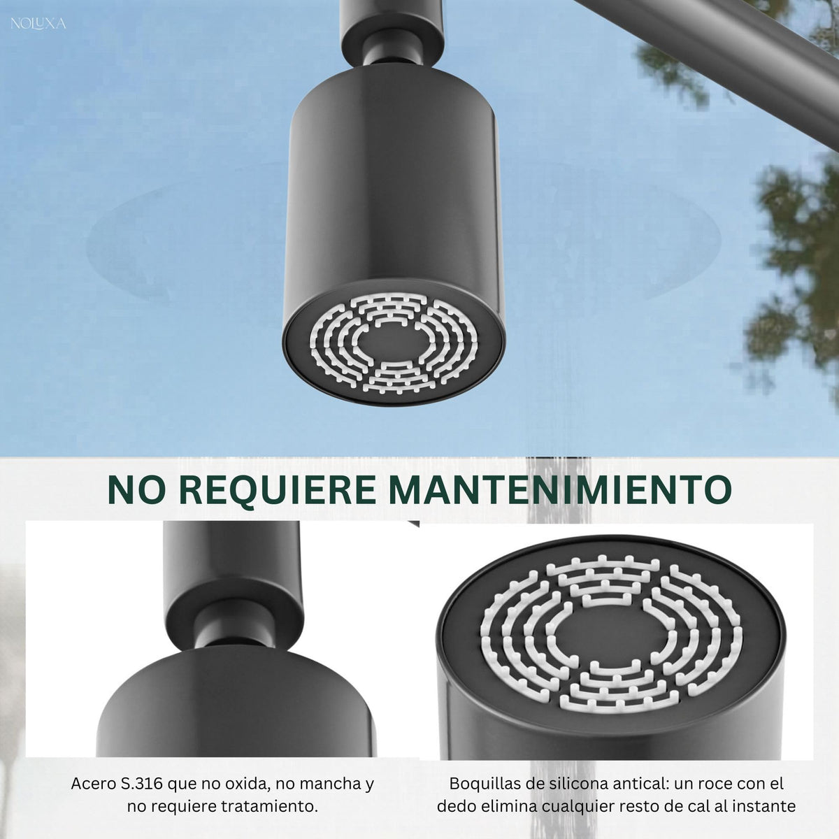 DUCHA PISCINA EXTERIOR EN ACERO INOX. S.316 SERIE POOL