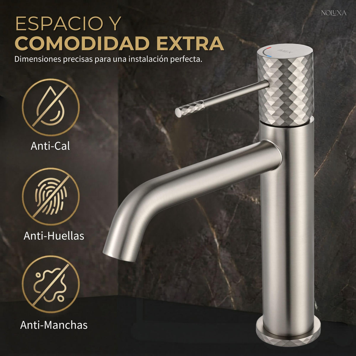 Low-spout single-lever basin mixer GÉNOVA SERIES