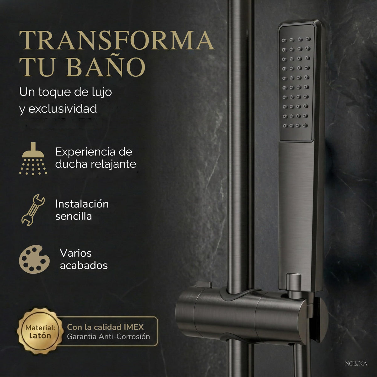 Coluna de banheira monocomando Série TOSCANA
