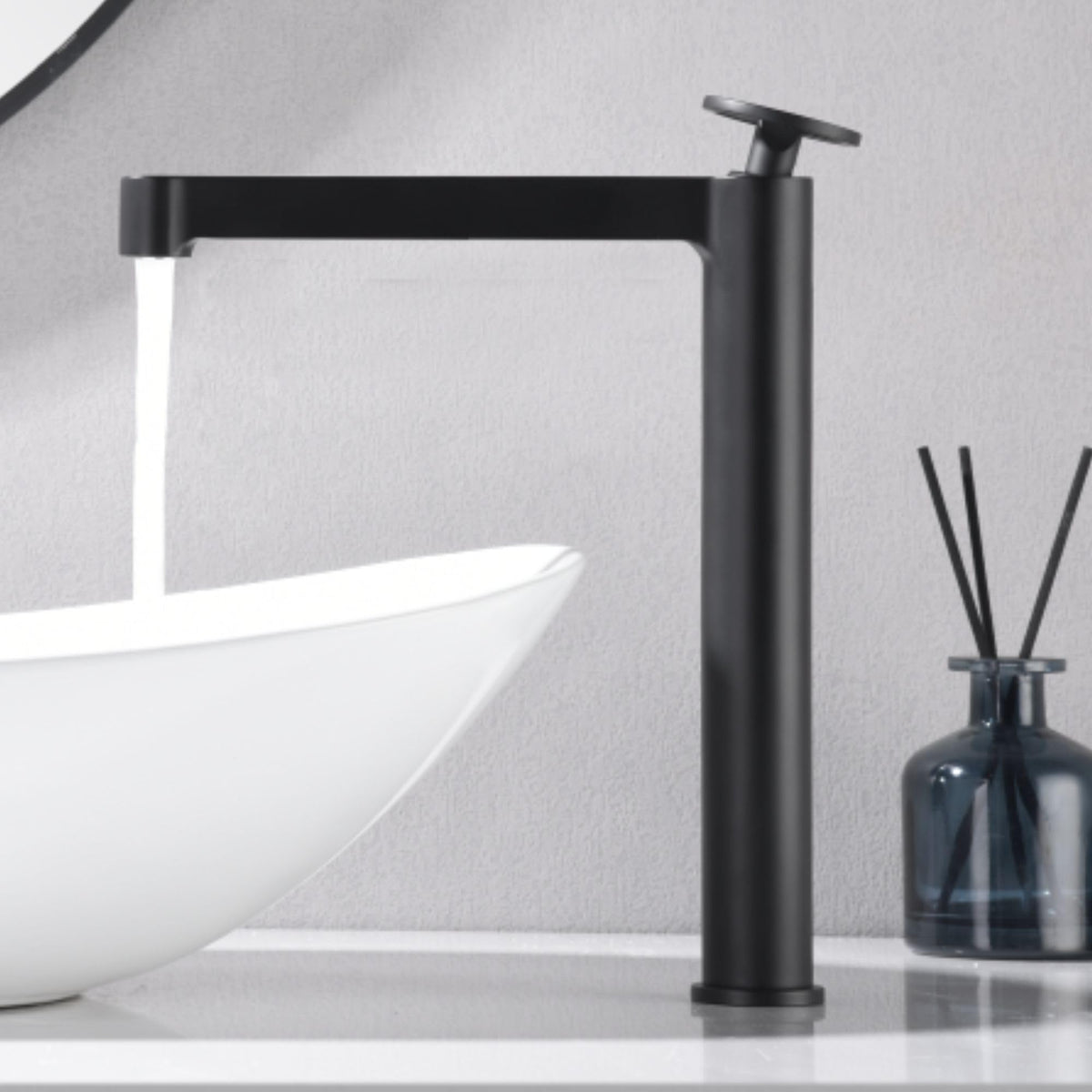 GRIFO LAVABO CAÑO ALTO MONOMANDO SERIE OLIMPO