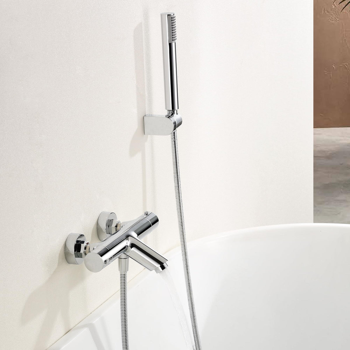 GRIFO BAÑERA Y DUCHA TERMOSTÁTICO SERIE MONZA