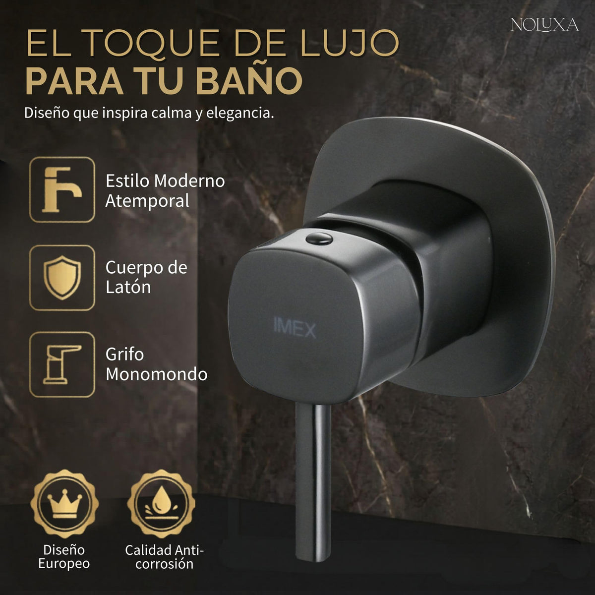 GRIFO LAVABO EMPOTRADO MONOMANDO SERIE TOSCANA
