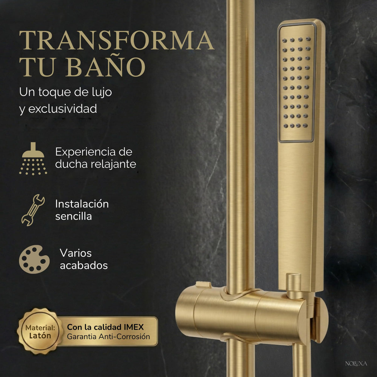 Coluna de banheira monocomando Série TOSCANA