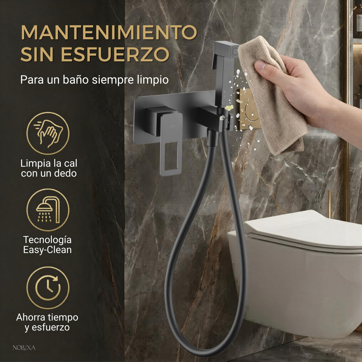 DUCHA HIGIÉNICA EMPOTRADA PARA WC SERIE SUECIA