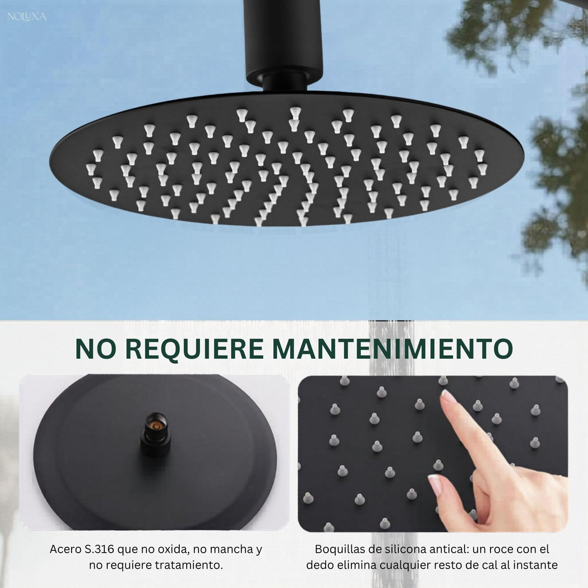 DUCHA PISCINA EXTERIOR EN ACERO INOX. S.316 SERIE ALASKA