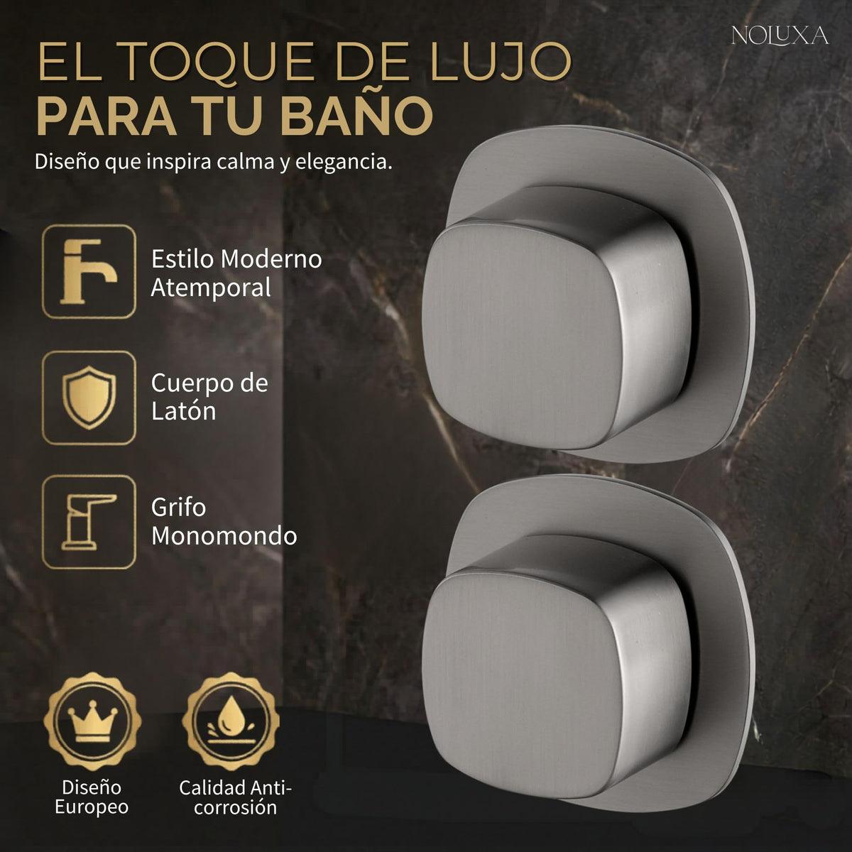 GRIFO LAVABO EMPOTRADO BIMANDO SERIE TOSCANA