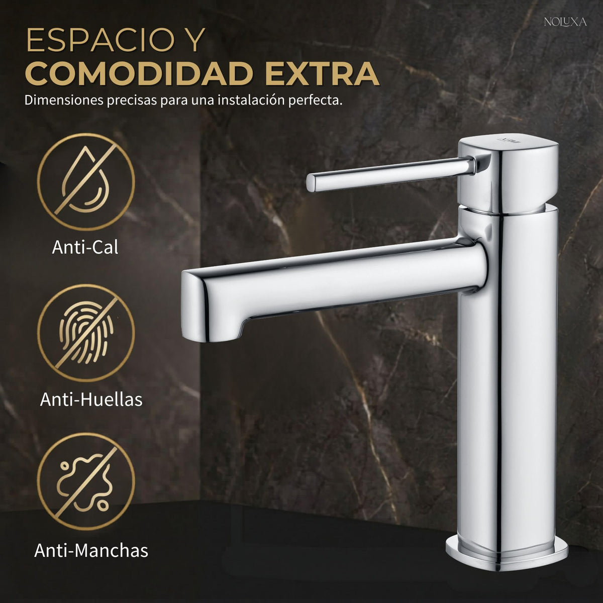 Mitigeur de lavabo à bec bas Série TOSCANA
