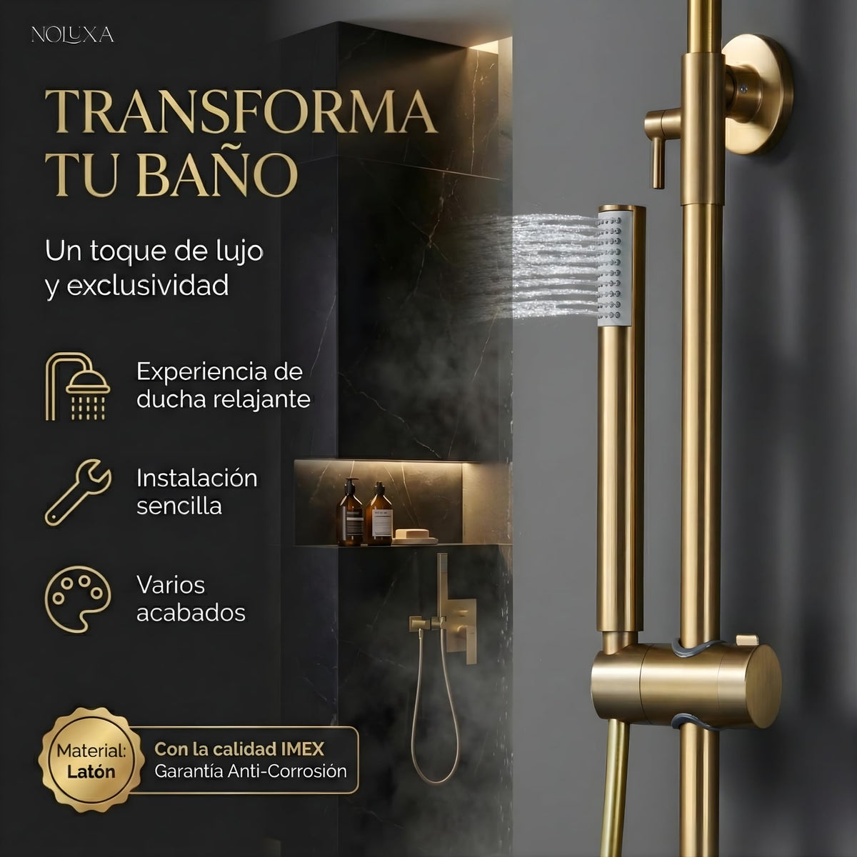 Colonna doccia monocomando Serie GÉNOVA