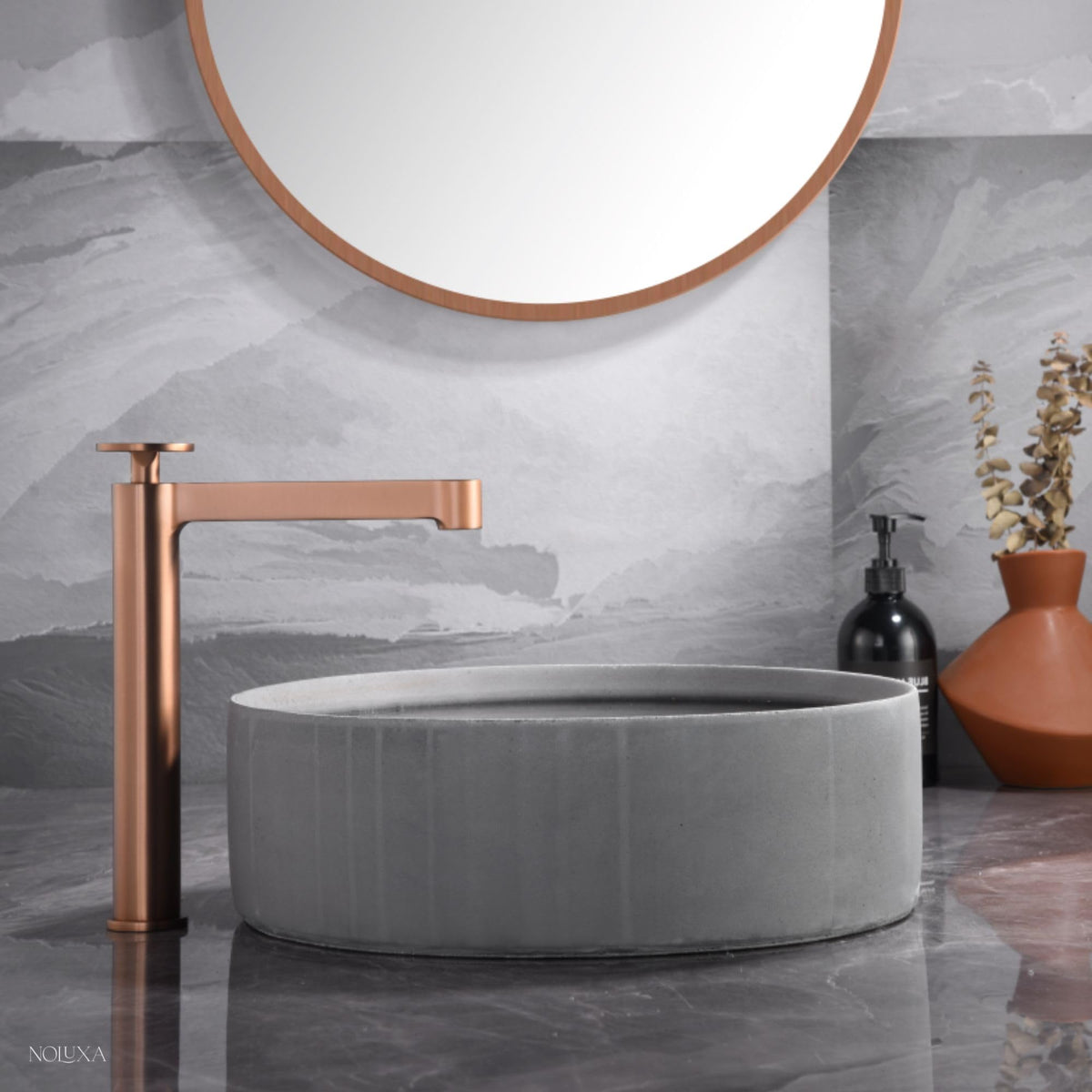 GRIFO LAVABO CAÑO ALTO MONOMANDO SERIE OLIMPO