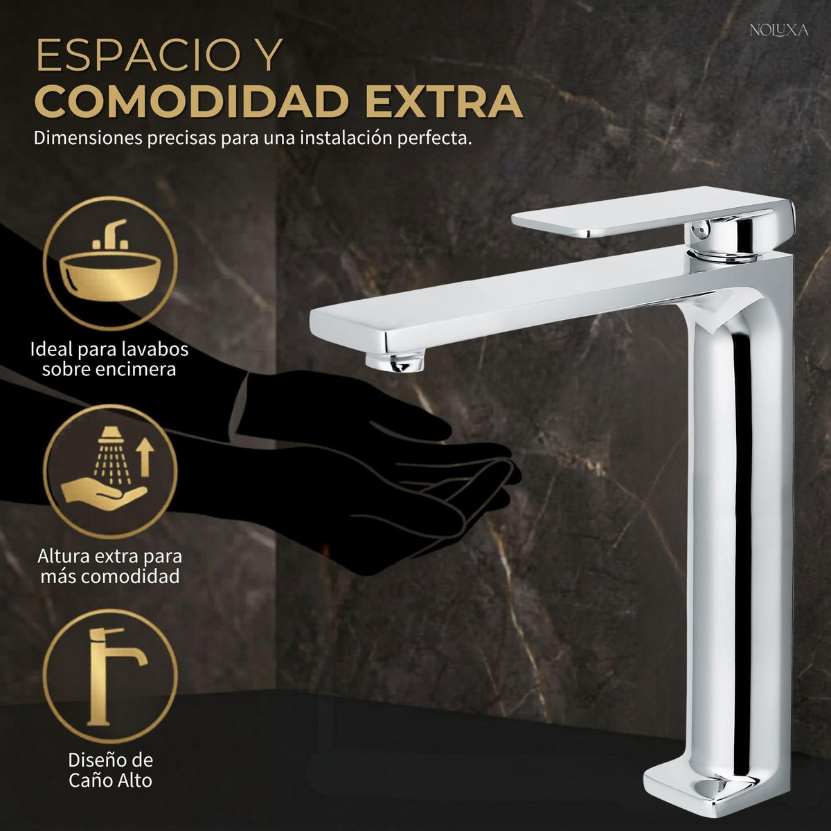Miscelatore monocomando per lavabo con canna alta Serie FIYI