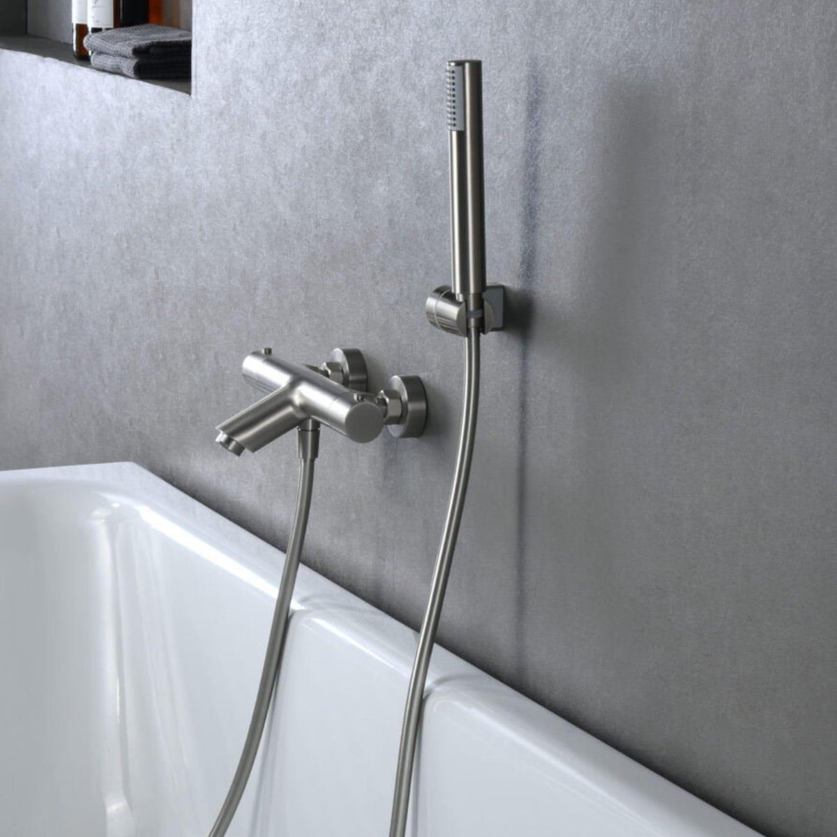 GRIFO BAÑERA Y DUCHA TERMOSTÁTICO SERIE MONZA