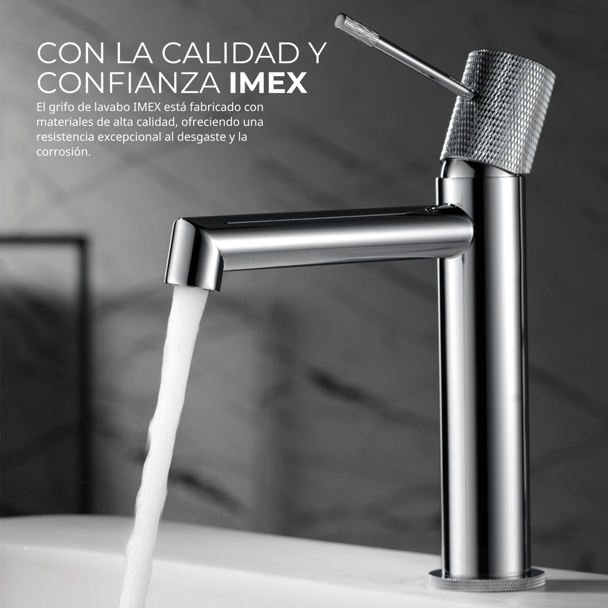 Low-spout single-lever basin mixer LINE SERIES
