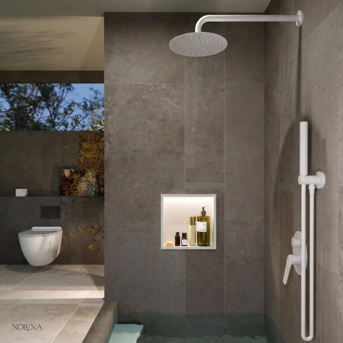 HORNACINA CUADRADA 33X33CM CON LUZ LED SERIE INDIC