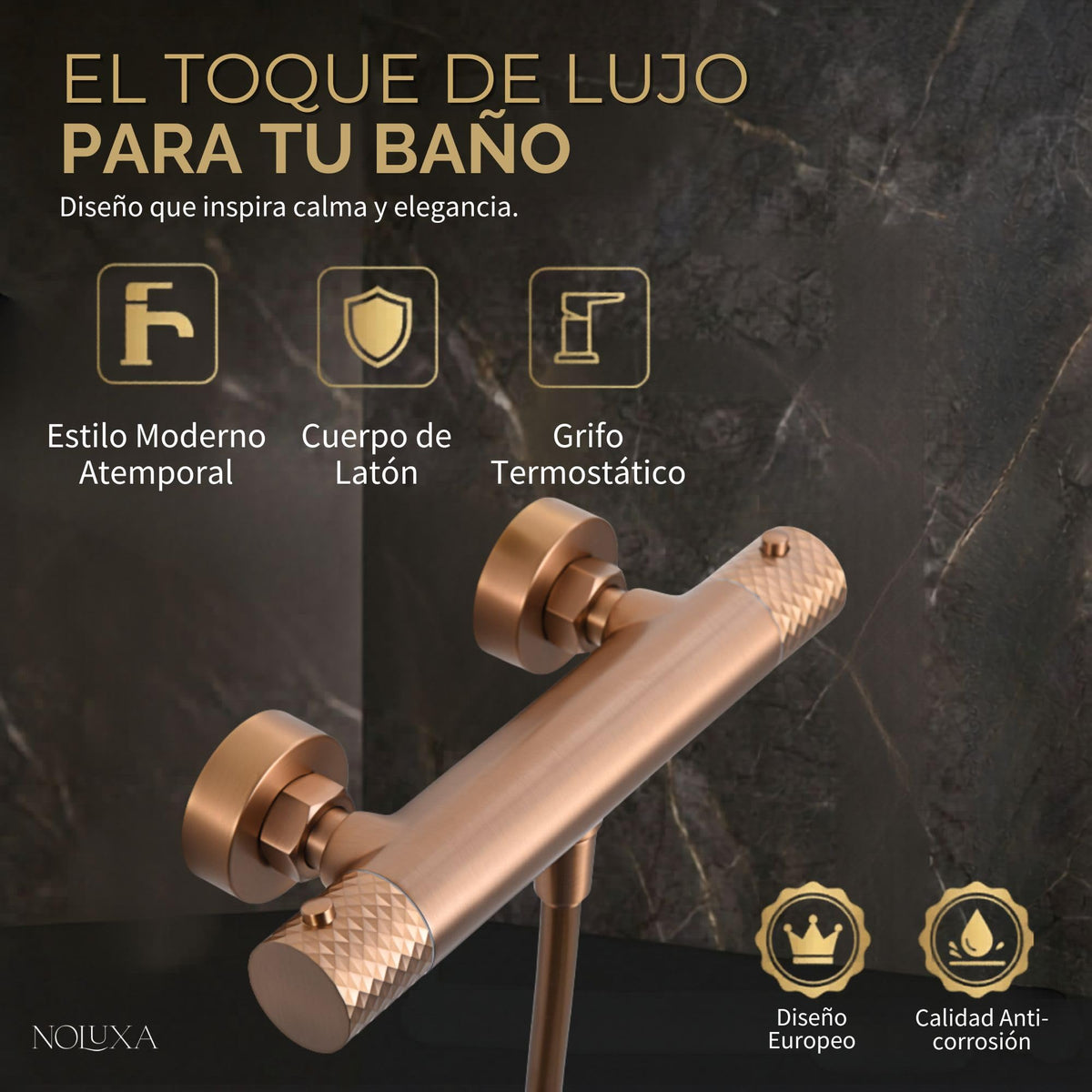 GRIFO DUCHA TERMOSTÁTICO SERIE GÉNOVA