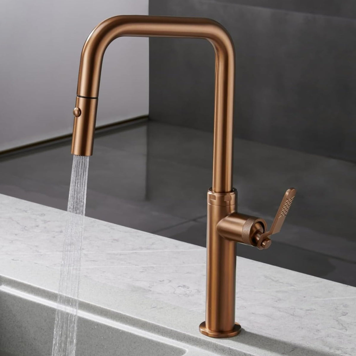 GRIFO DE COCINA EXTRAÍBLE CON DIFUSOR SERIE NIZA