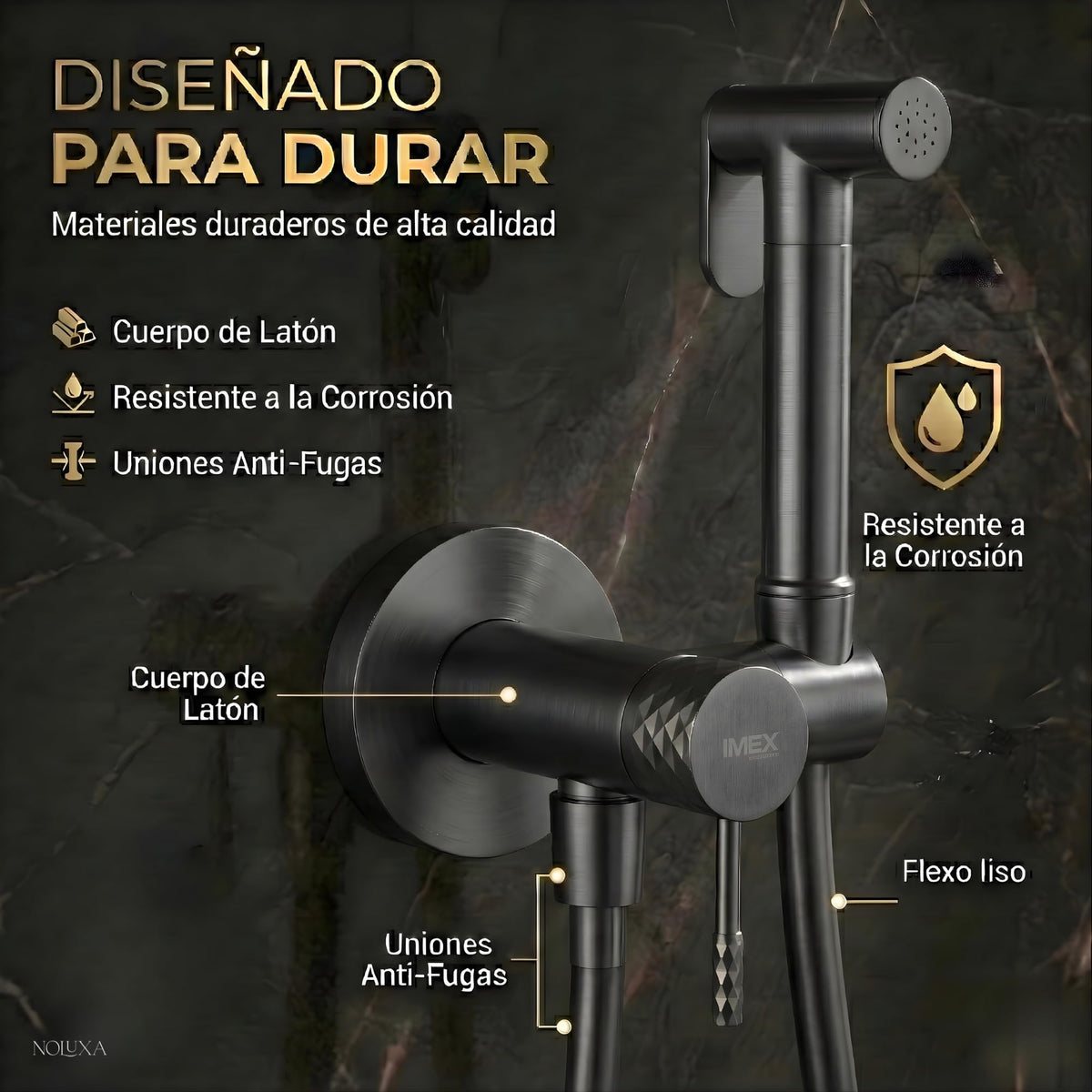 DUCHA HIGIÉNICA EMPOTRADA PARA WC SERIE GÉNOVA