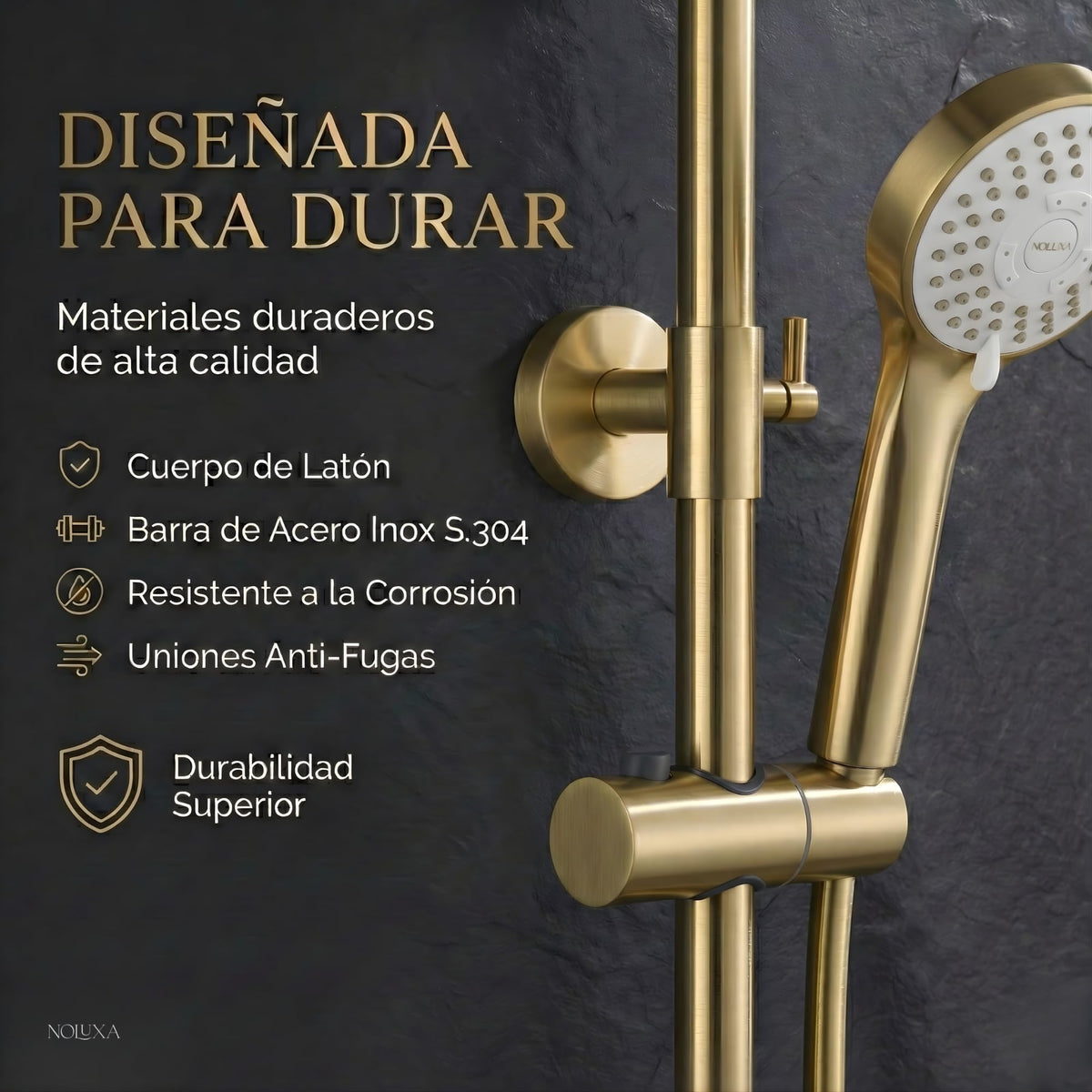 COLUMNA DE DUCHA MONOMANDO SERIE ROMA