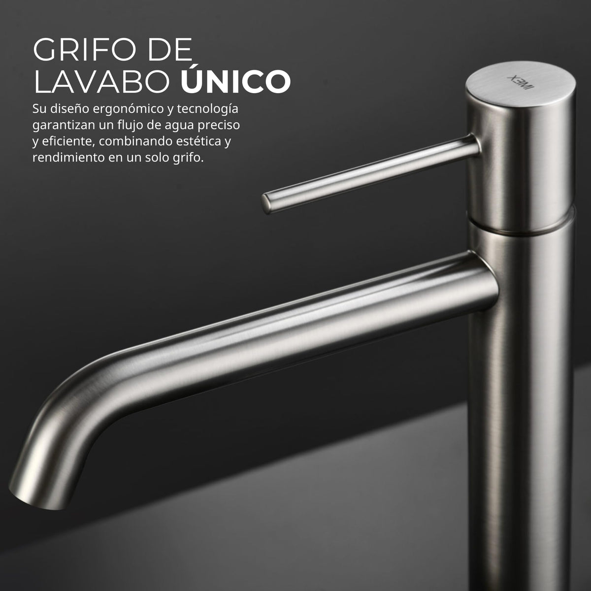 GRIFO LAVABO CAÑO ALTO MONOMANDO SERIE MONZA