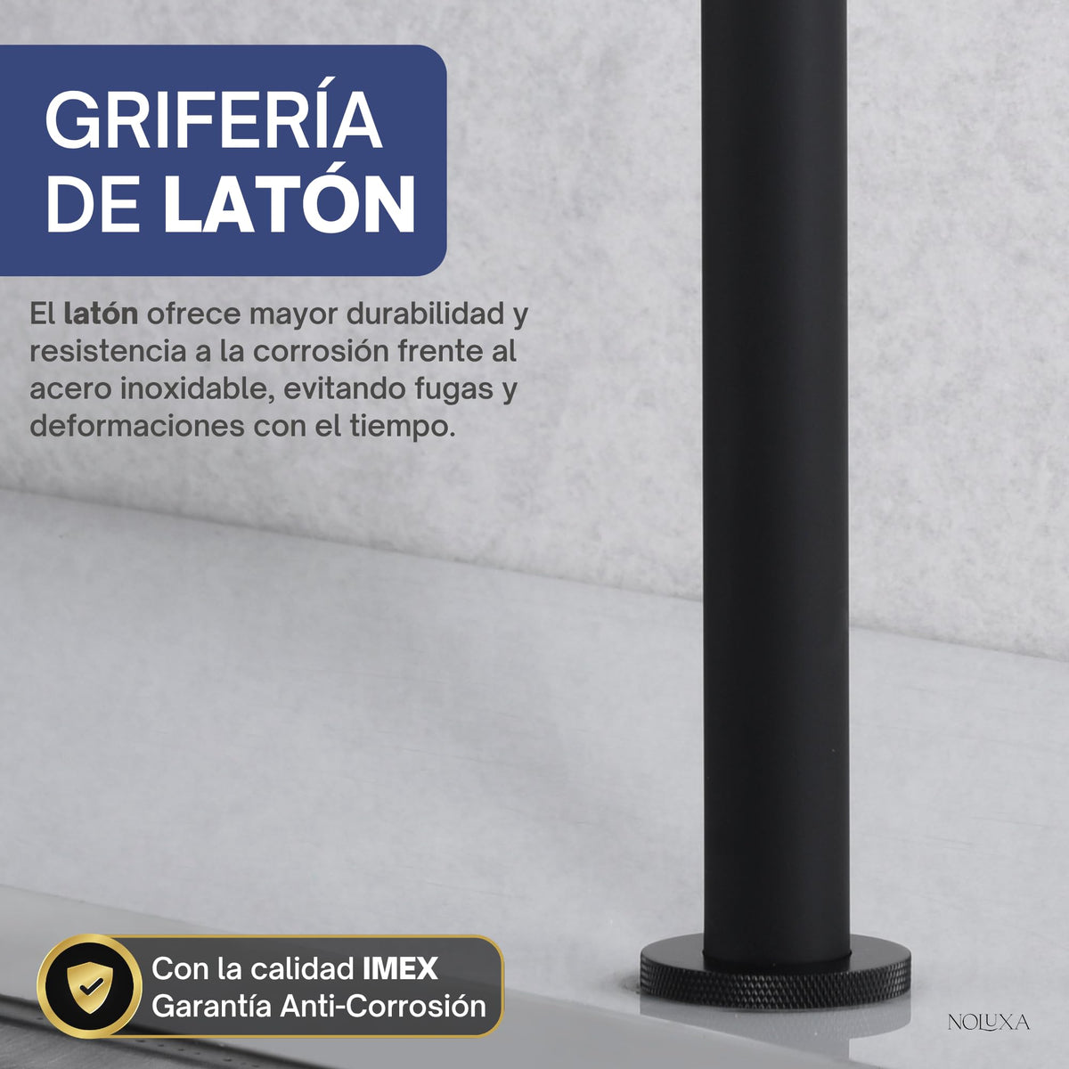 GRIFERÍA DE COCINA MANACOR Negro Mate