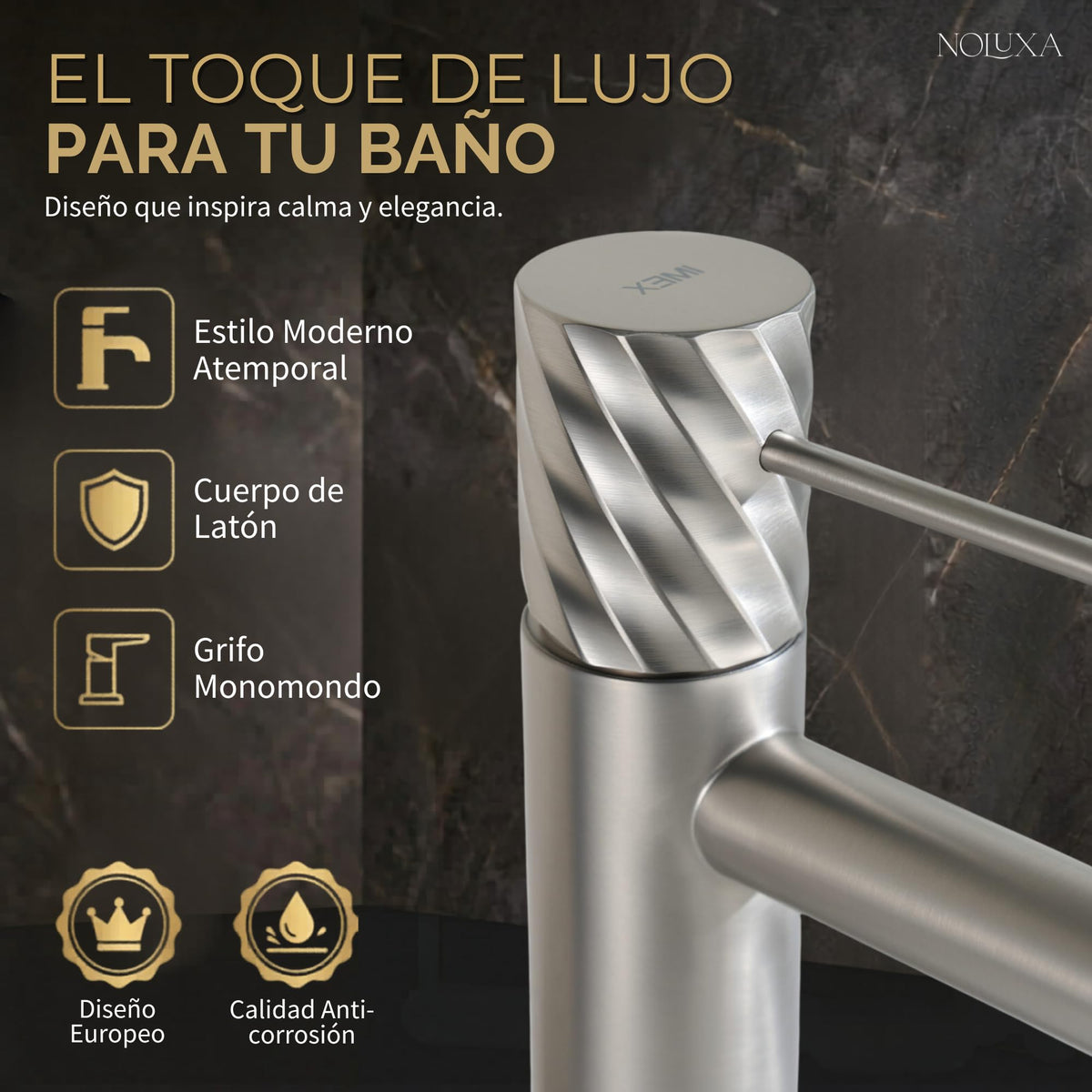 Miscelatore monocomando per lavabo con canna bassa Serie BLESS