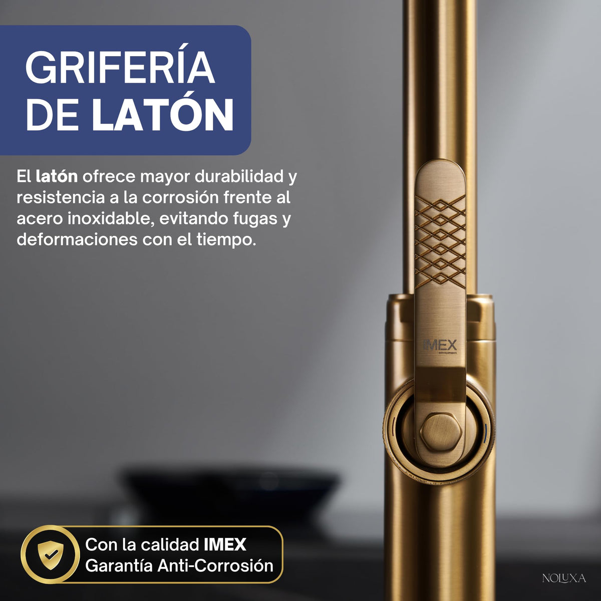 GRIFO DE COCINA EXTRAÍBLE CON DIFUSOR SERIE NIZA