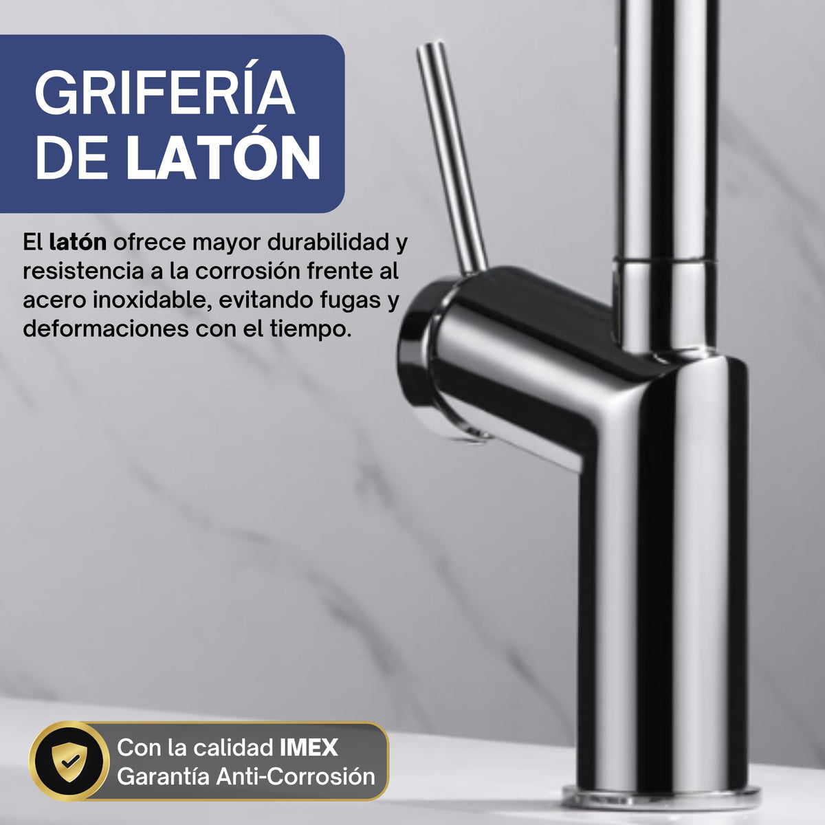 GRIFO DE COCINA EXTRAÍBLE CON DIFUSOR SERIE BONN