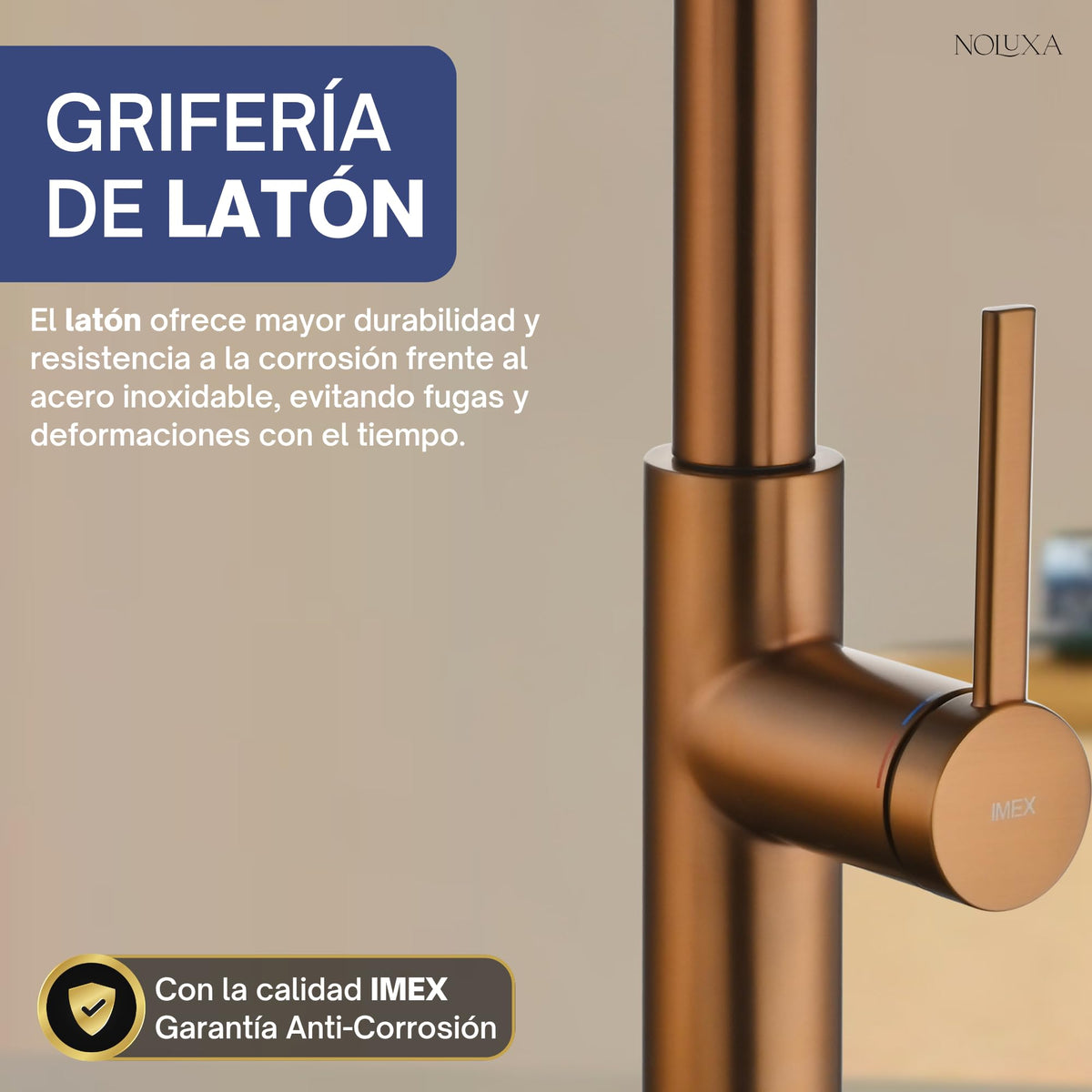 GRIFO DE COCINA EXTRAÍBLE CON DIFUSOR SERIE VENETO