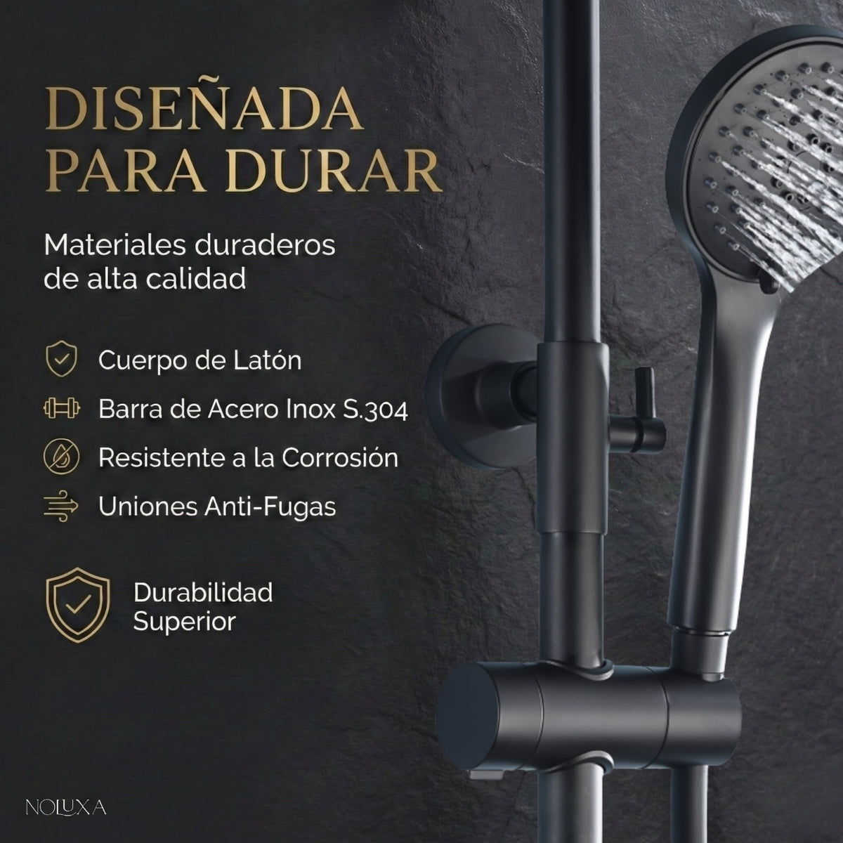 COLUMNA DE DUCHA TERMOSTÁTICA SERIE KENT