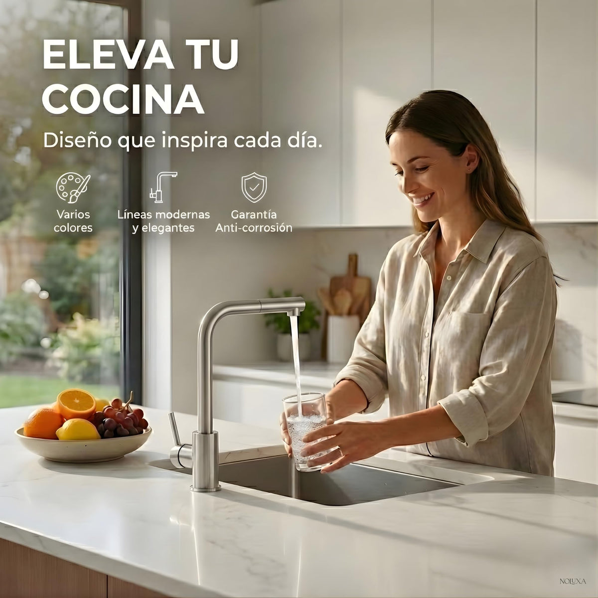 GRIFO DE COCINA EXTRAÍBLE SERIE MALTA
