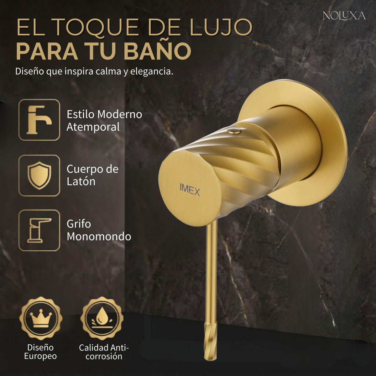 GRIFO LAVABO EMPOTRADO MONOMANDO SERIE BLESS