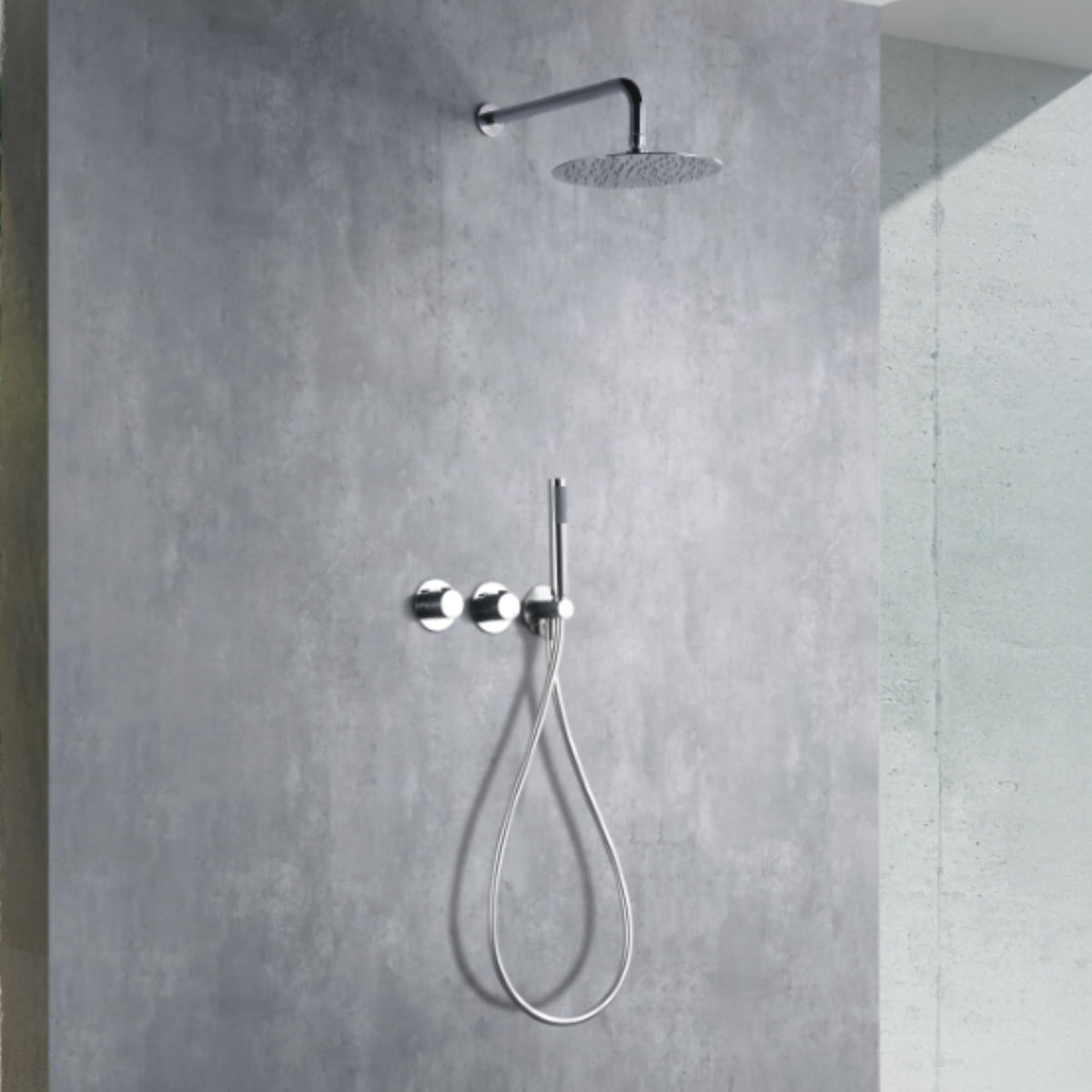 CONJUNTO DUCHA TERMOSTÁTICO EMPOTRADO ASSEN Cromado