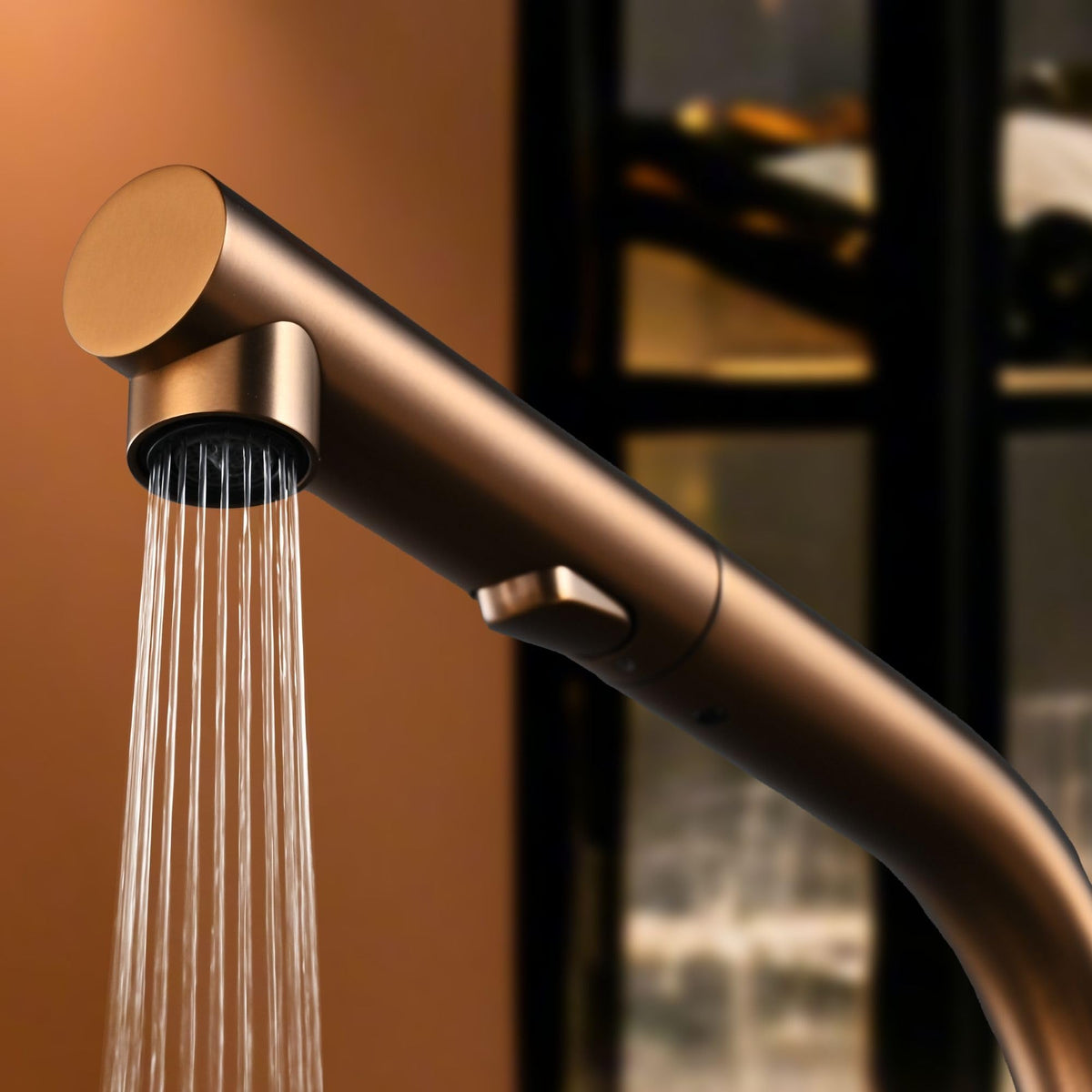 GRIFO DE COCINA EXTRAÍBLE CON DIFUSOR SERIE OPORTO