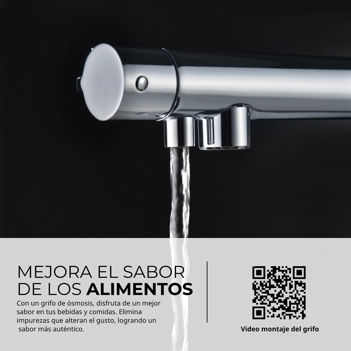 GRIFERÍA DE COCINA OSMOSIS MONTECARLO SERIE MONTECARLO Cromado