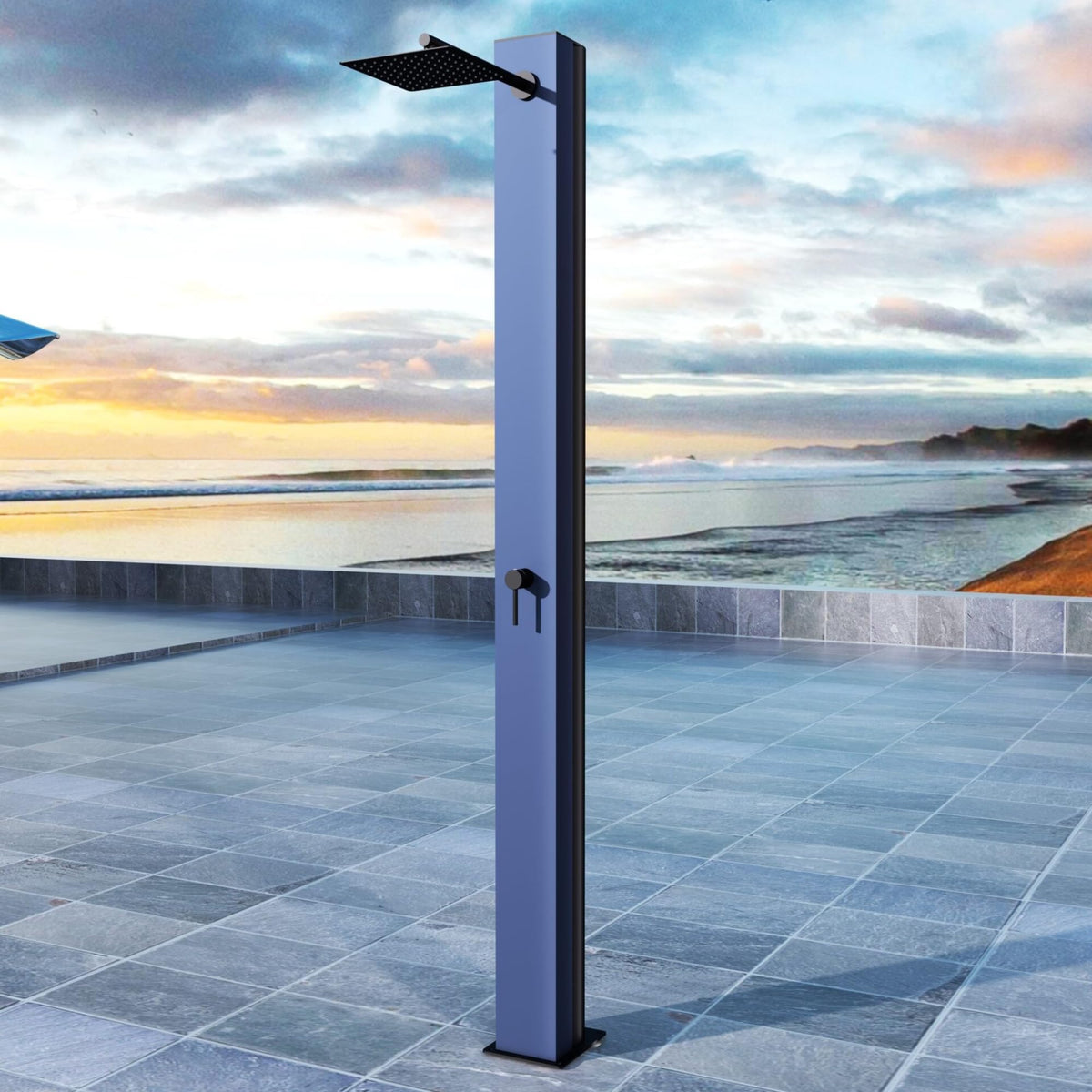 DUCHA PISCINA EXTERIOR EN ACERO INOX. S.316 SERIE PHOENIX