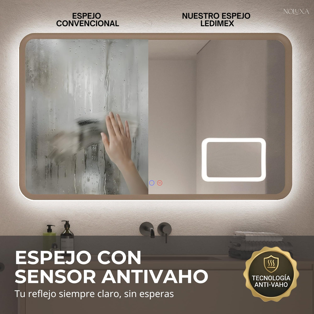 ESPEJO DUOMO 140x80 cm Moka