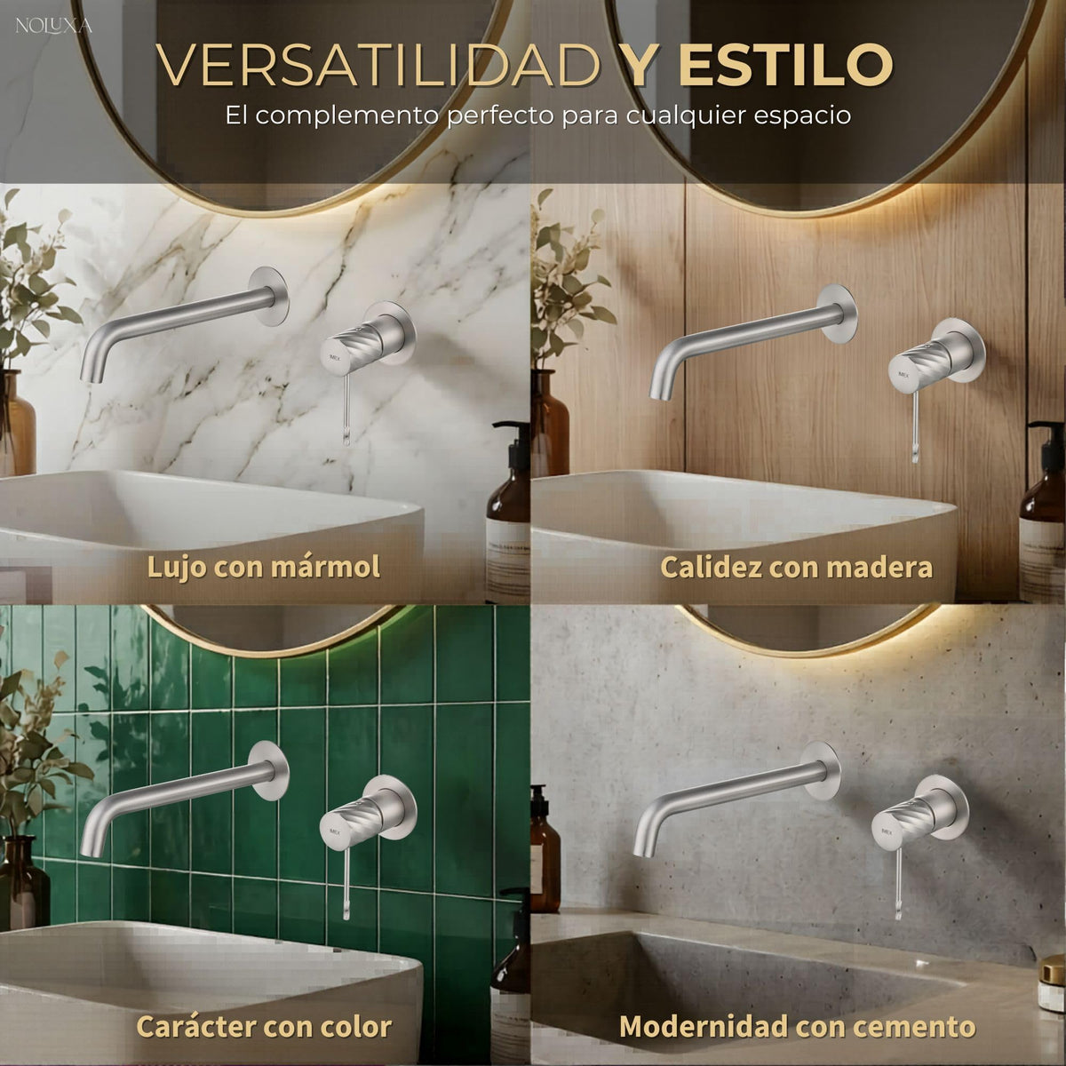 GRIFO LAVABO EMPOTRADO MONOMANDO SERIE BLESS