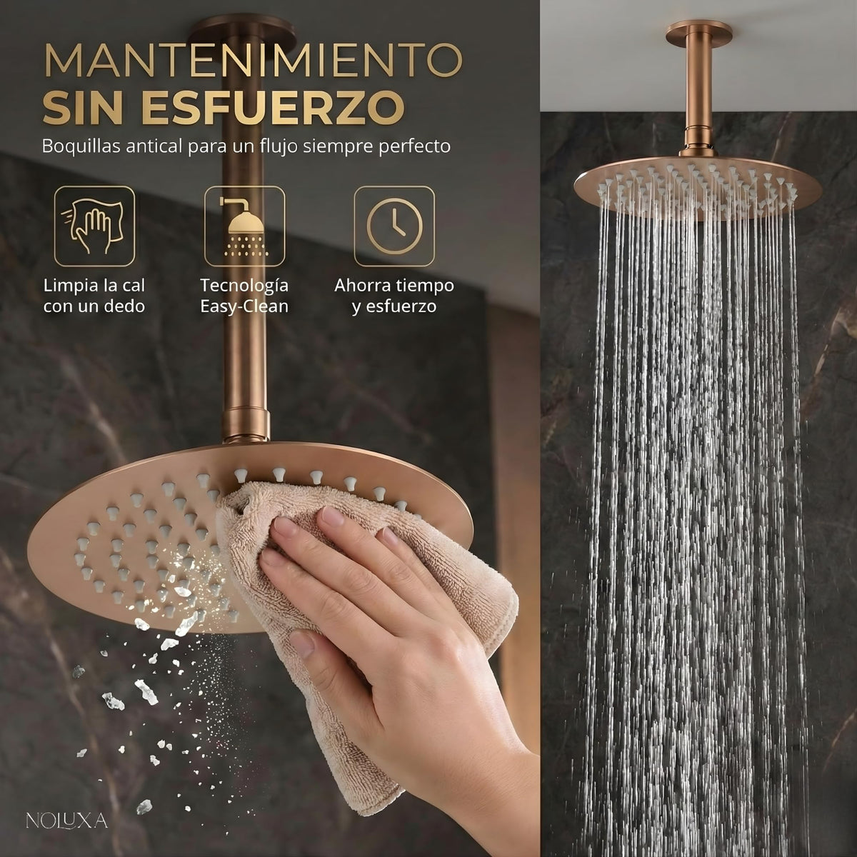 DUCHA EMPOTRADA MONOMANDO SERIE VESUBIO