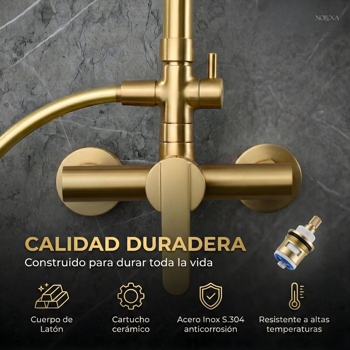 COLUMNA DE DUCHA MONOMANDO SERIE ROMA