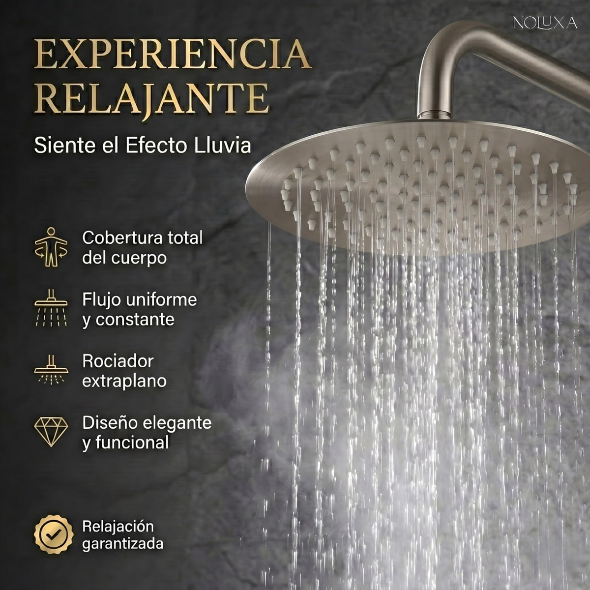 DUCHA EMPOTRADA TERMOSTÁTICA SERIE GÉNOVA