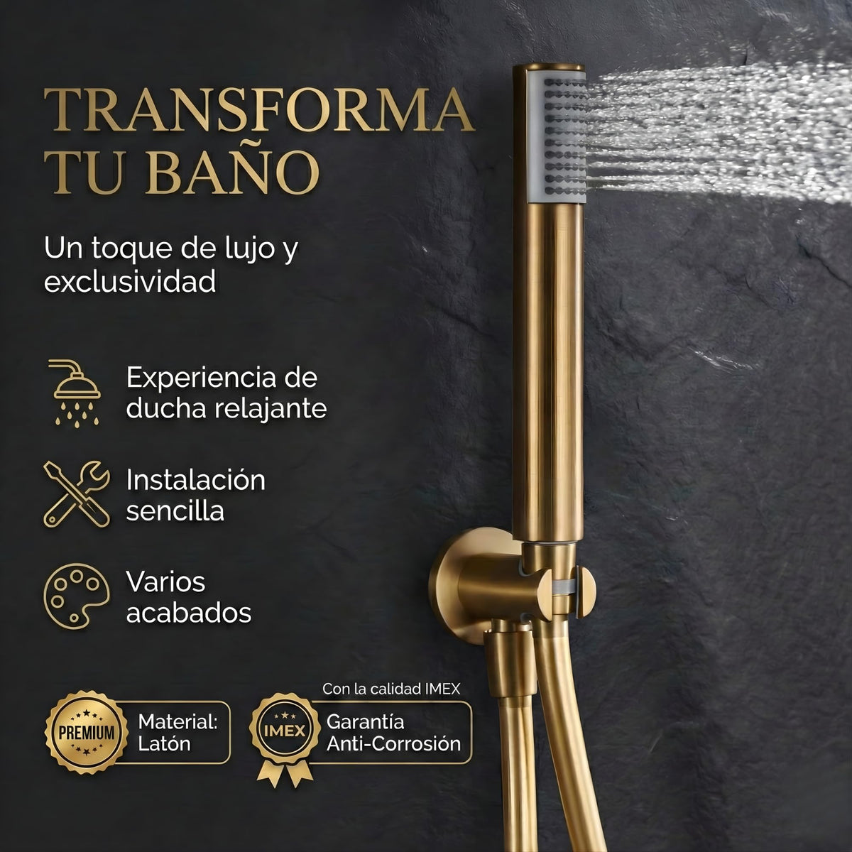 DUCHA EMPOTRADA MONOMANDO SERIE OLIMPO