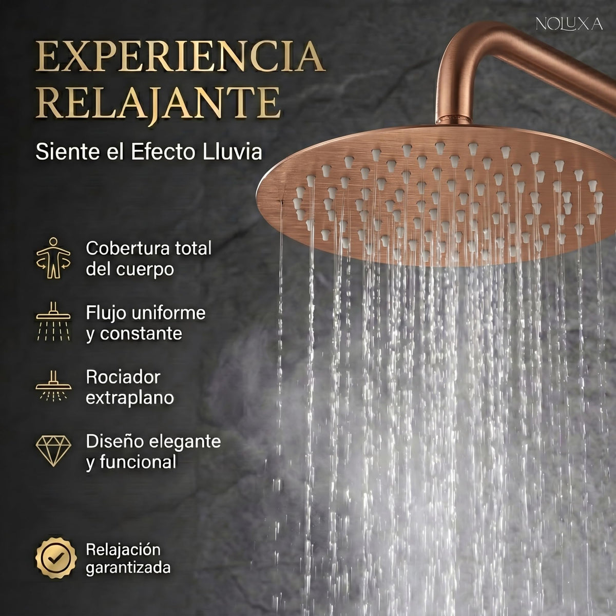 DUCHA EMPOTRADA TERMOSTÁTICA SERIE MONZA